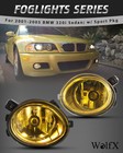 Yellow Fog Lights For 01-03 M3 M5 01-05 BMW 3 Series E46 Sedan/Wagon w/Sport Pkg