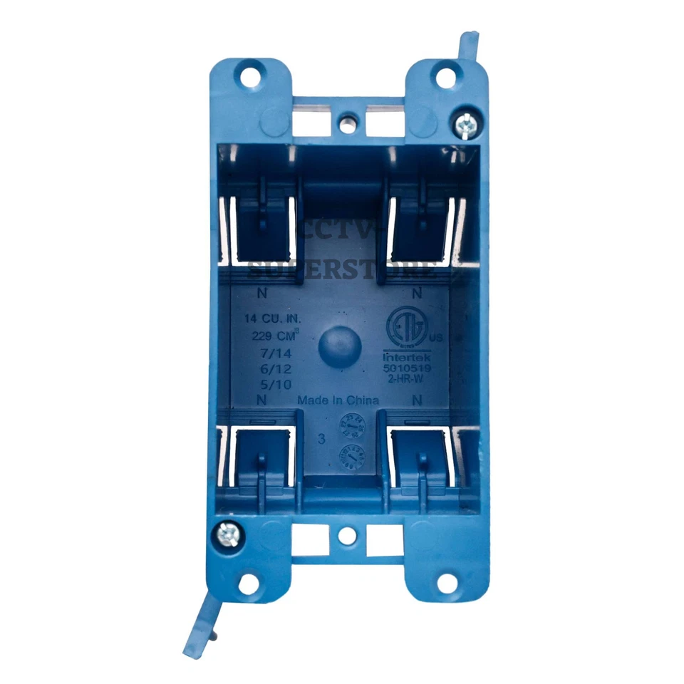 Paquete de 100 cajas de interruptores/salidas de trabajo antiguas de 1 velocidad ETL, 14 pulgadas cúbicas de plástico 2,25 x 4,30 x 2,75" Foto 2 de 4