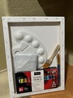 Acrylic Paint Set Yiklai Complete Canvas, Paint Tray & Brushes 12 Paints Set NIP — photo 6