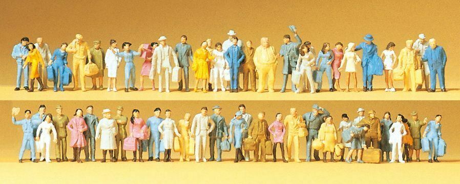 Passengers/Passers Da (60) N Gauge Set Personaggi Preiser 79251