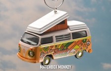 '73 Volkswagen Hippie Flower Peace Bus Camper VW Christmas Ornament Westfalia RV