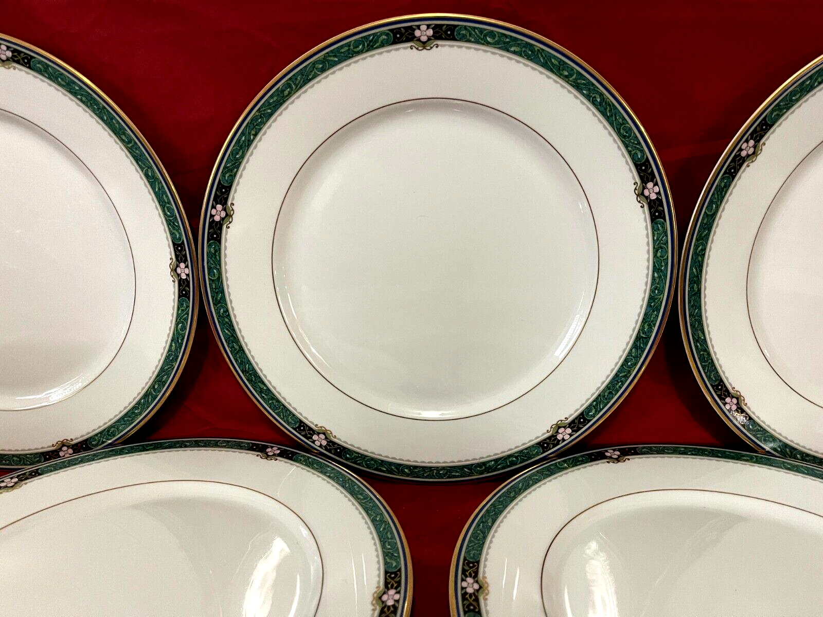 Mikasa Serena Jade Fine China Set Of 5 Dinner Plates 10 3/4" | eBay