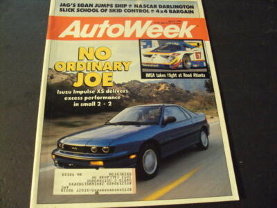 Auto Week Apr 9 1990 Isuzu Impulse XS, School of Skid Control ID:83771