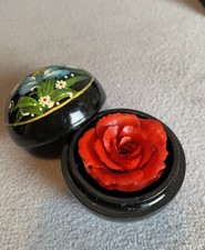   Red Rose- Hand Carved Display Soap 2" Perfect Holiday gift,100 Handmade  