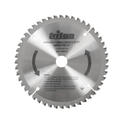 Triton Tauchsägeblatt 165 x 2,2 mm 48 Zähne Sägeblatt TTS48TCG für TTS1400 Holz