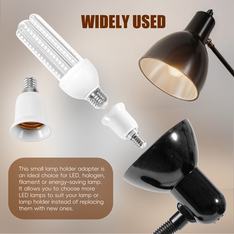 10X(Adaptateur d'ampoule LED CFL/convertisseur de douille E14 vers E27