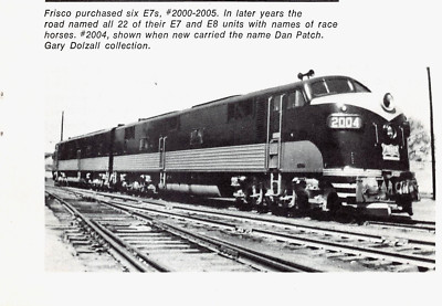 Frisco E7 Later Renamed After Race Horse Dan Patch 5.25'' x 3.75'' Vtg Mag Excerpt