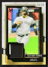 #10/10 GLEYBER TORRES ⭐ 2021 Topps Museum Meaningful GAME USED RELIC NY Yankees 