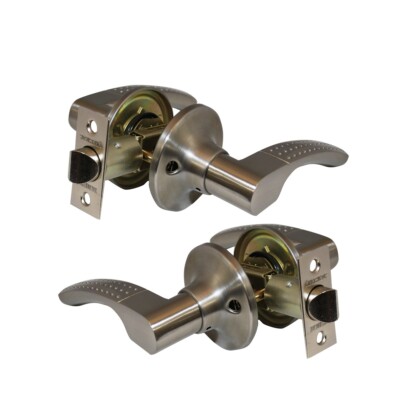 Constructor Etude Passage Door Lever Handle Lockset Satin Nickel Hallway Closet