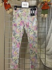 Converse Girls Leggings Mid Rise Waistband Size L Sticky Aloe