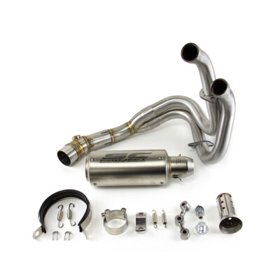 For Kawasaki Ninja 650 Z650 2012-25 Full System Exhaust Tips Silver Header Pipe