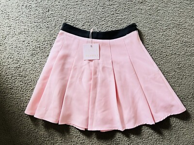Amber X Meshki Pink Classy Women s Mini Pleated Skirt Size 8 With Tags NEW