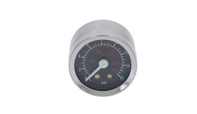 E61 Group Black Pressure Gauge for Espresso Machine - Faema Rocket ECM Expobar