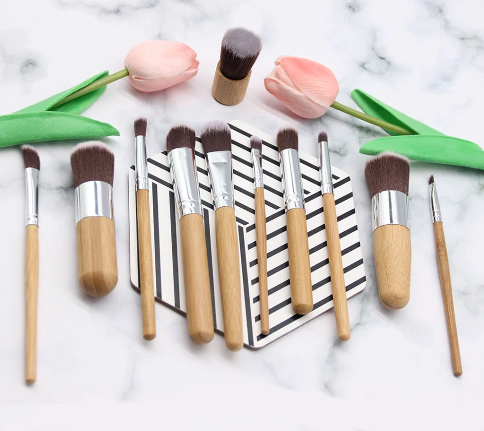 11Pcs косметический макияж щетки комплект основа порошок тени румяна щетка - Изображение 3 из 4