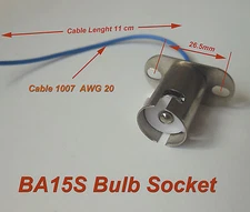 10pcs BA15s Bayonet Light Bulb Socket 1073 1093 7506 1156
