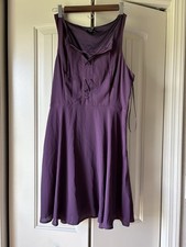 NWT Women’s Express Purple Polyester Sleeveless Swing Dress •Size 8 