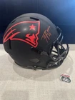 Ty Law SIGNED Patriots Eclipse Full Replica Helmet HOF 18 Beckett COA Red ink