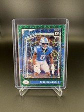 🦁 Terrion Arnold 2024 Donruss Optic Green Velocity Prizm Rated Rookie #290