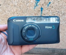 Canon Prima 5  Sure Shot Max  Point  Shoot 35mm Film Camera Black with Case