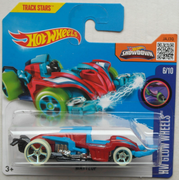 Hot Wheels Wattzup Weinrot/Blau Hw Glow Wheels Neu/Ovp Mattel Spielzeugauto Auto-image