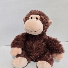 Aurora Brown Monkey Plush 10  Stuffed Animal Smiling Soft Toy Great Condition
