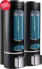 Shampoo Conditioner Dispenser 800ml Wall Mounted Shower Pump Refillable Bottle