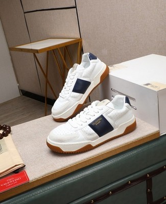 Valentino Leather Platform Sneakers 3.5cm Sole White Shoes