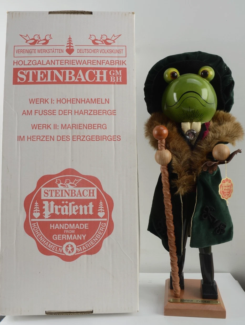 Steinbach Nutcracker Herr Toad Germany Limited Edition 19" Rare w Box EUC