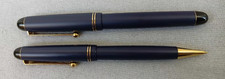 Pilot Fountain Pen  Mechanical Pencil Set Matte Blue  CUSTOMS 67 - 85's .