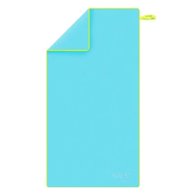 Serviette microfibre bleu clair NAR11 140 x 70 cm NILS AQUA - Photo 1/4