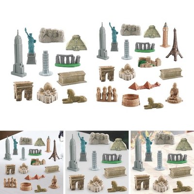10 Stück Miniatur Bauwerke Building Crafts Architektur Modell Kleines Baukasten