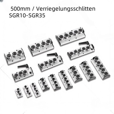 Zweiachsige Linearführung 500mm / Verriegelungsschlitten SGR10-SGR35 Eingebaute