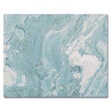 CUTTING BOARD Chopping Tempered Glass Teal Quartz Counter Saver 15x12 COUNTERART