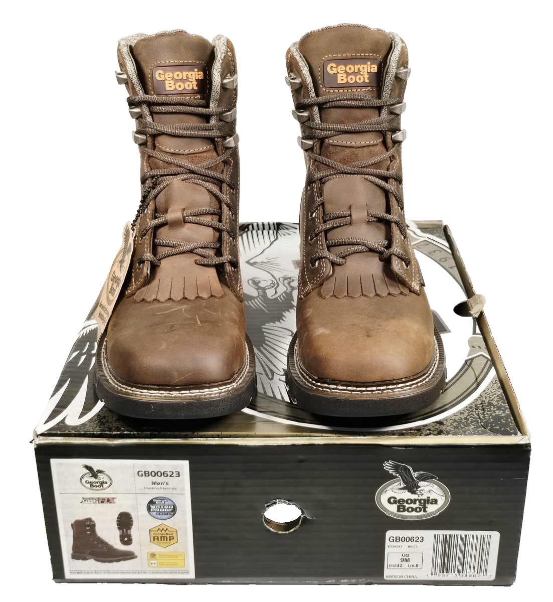 Georgia Boot Carbo-Tec FLX Brown Waterproof 8