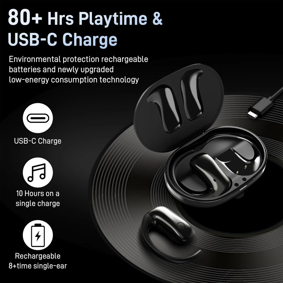 Wantek Open-ear Funkkopfhörer TWS Hi-Fi Sound Bluetooth Headphone für Sports - Bild 4 von 4