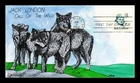 Dr Jim Stamps Jack London 25c First Day Cover Geerlings Hand Painted Cachet