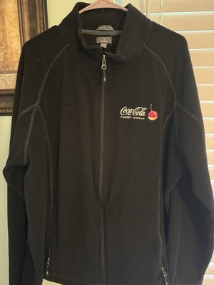 Coca-Cola Cherry Vanilla Black Jacket Soda Theme Advertising XL