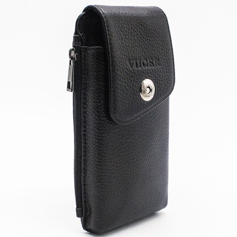 Leather Cell Phone Belt Holster for iPhone 17 Pro Max Universal Smartphone Pouch — image 10