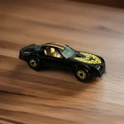 Hot Wheels 1977 Black Pontiac Firebird Trans Am Vintage Diecast Car, Gold Rim