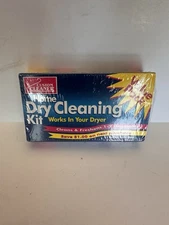 Vintage Custom Cleaner Home Dry Cleaning Kit Value Pack Dryer Bag Cleaning Sheet