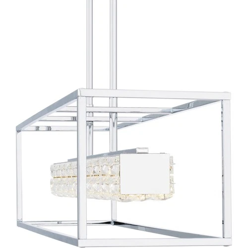 Quoizel PCDZ136 Dazzle 36"W Crystal Linear Chandelier - Chrome - Picture 4 of 12