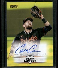 2025 Stadium Club #SCBA-CCO Colton Cowser Base Autographs Yellow Foil