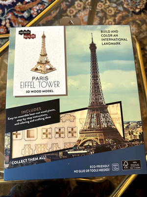 Paris Eiffelturm 3D Holzmodell  ECO-FRIENDLY umweltfreundlich 10+