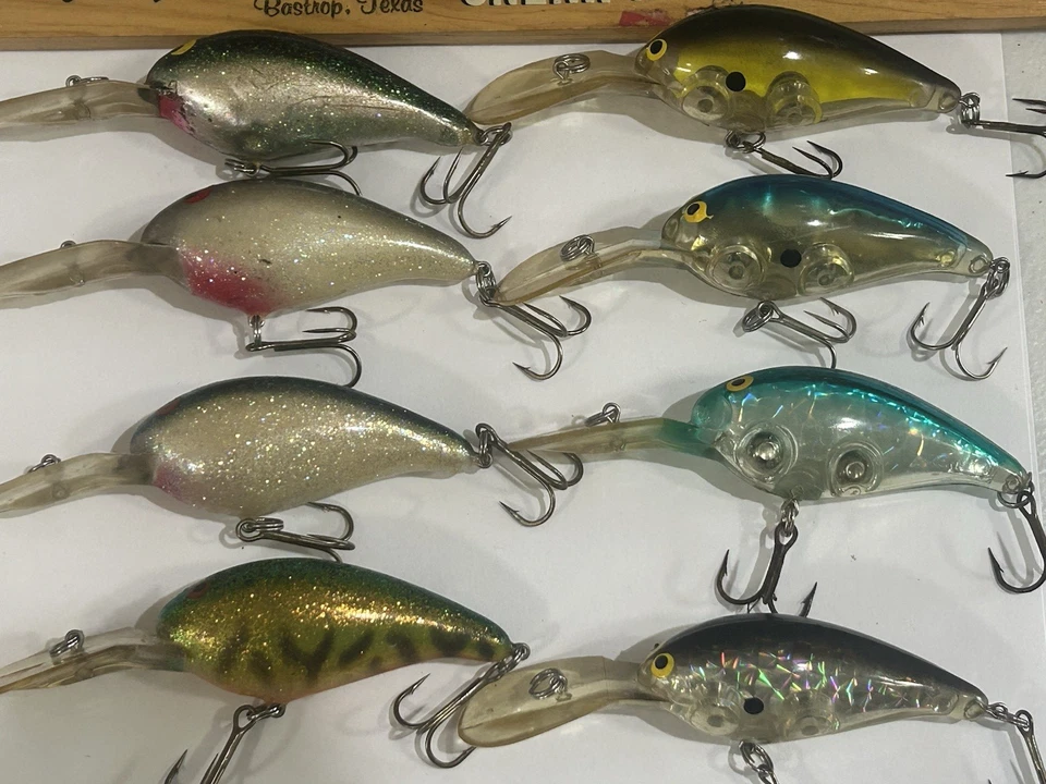 LOT OF 8 Norman Deep Little N Crankbait Fishing Lures SOME GOOD COLORS TACKLE - Image 2 of 4