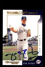 Signed Baseball Card Auto Jake Peavy 2003 Donruss Team Heroes #430 Padres