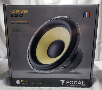 Focal E 30 KX Sub K2 Power 12'' D4 Sub Subwoofer 800w RMS Sound Quality SQ
