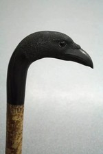 wooden walking stick hand carved bird wooden walking gift