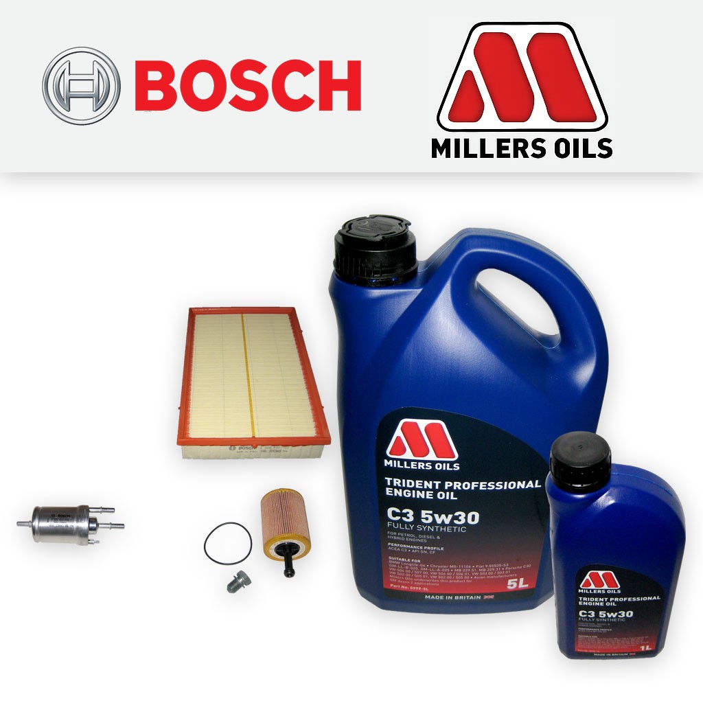 SERVICE KIT for AUDI A3 8P 3.2 V6 QUATTRO OIL AIR FUEL FILTER +5w30 LL OIL 03-09