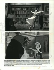 1991 Press Photo Walt Disney's 30th Animated Film, "Beauty and the Beast"