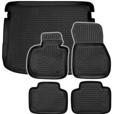 Gummi Kofferraumwanne Fußmatten Set für 2er BMW F45 Active Tourer Laderaumwanne